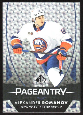 6092F 2023-24 SP Authentic #P-7 Alexander Romanov Pageantry - Image 1 of 2