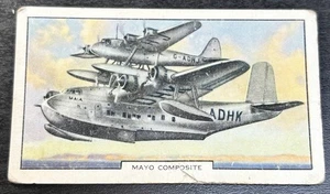 Gallaher Cigarette Card - Aeroplanes, 1939 - No. 18, Mayo Composite - Picture 1 of 2