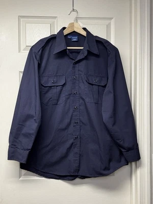 Men’s Propper Long Sleeve Navy Large Regular Tactical Shirt - Image 1 of 3