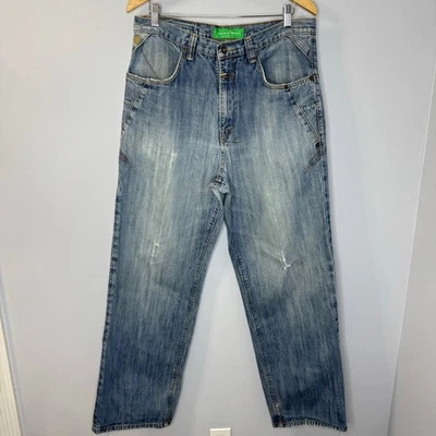 VINTAGE Rocawear Men's Baggy Jeans Light Blue Straight Hip Hop Y2K Sz 36 - Image 1 of 4