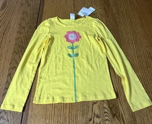 Gymboree Langarmshirt gelb Blumen Mädchen 12 - Bild 1 von 3