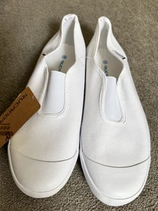 Seltene Rucanor RSA Speedy weiße Slipper Turnschuhe Erwachsene Größe 6,5 UK, Tai Chi. - Bild 1 von 8
