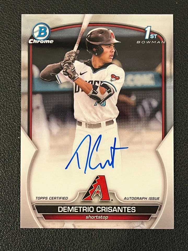 Demetrio Crisantes 2023 Bowman Chrome 1st Auto Diamondbacks - Image 1 of 2