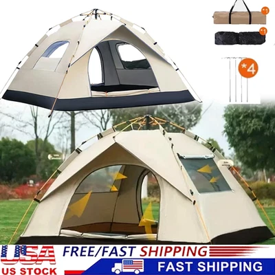 Tienda de campaña instantánea impermeable a prueba de viento para 2-3 personas para acampar senderismo EE. UU. Foto 1 de 4