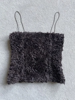 Zara Brown Strap Top Womens Size Medium Christmas Party Going Out Xmas BNWOT - Image 1 of 4