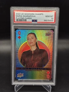 Upper Deck Goodwin Champions 2022 - Carta da gioco Maria Sharapova PSA 10 GEM Mint - Foto 1 di 2