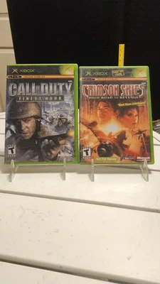 Call of Duty Finest Hour  + Crimson Skies Original Xbox Black Label CIB - Image 1 of 3