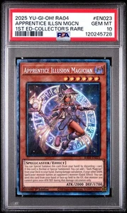 Yugioh! Lehrling Illusion Magier - Pris. Collectors Rare RA04-DE023 PSA 10 - Bild 1 von 2