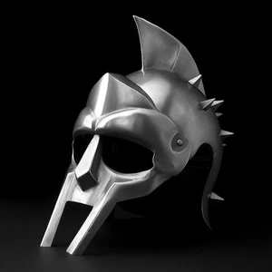 Maximus Gladiator Helmet Authentic Greek Warrior Roleplay Armor for Collectors - Picture 1 of 5