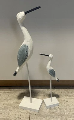 Deko Figuren Set Möwe Möwen Holz Vintage Maritim Meer Strand Sommer  - Bild 1 von 4