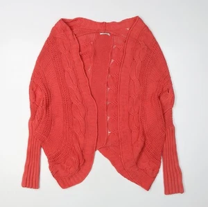 SoulCal & Co Women's Red Cardigan Size 10 Cable-Knit - Picture 1 of 12