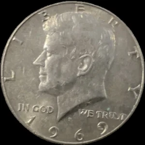 USA Kennedy Half Dollar • 1969-D - Picture 1 of 3