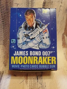 1979 Topps James Bond Moonraker Empty Wax Pack Box w/Orig. Wrappers - Picture 1 of 11