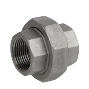 2" - 150# Hex Union, 304 Stainless Steel, Threaded Female (NPT) Std Pipe Fitting - Picture 1 of 1