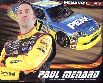 PAUL MENARD 2012 PEAK BUD SHOOTOUT NASCAR SPRINT CUP SERIES POSTCARD Cover