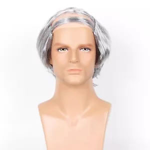 Comb Over Wig for Old Man Costume Bald Wig for Bald Man Costume Party Funny W... - Picture 1 of 4