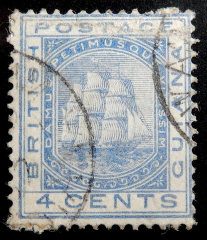 British Guiana Scott # 74, Used Cover