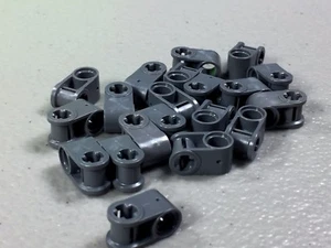 New LEGO Technic Axle & Pin Connector Perpendicular 6536 Dark Bluish Gray (x20) - Picture 1 of 7