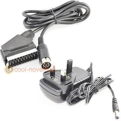 AMSTRAD CPC 464 & 6128 + (PLUS MODELS) TV CONNECTION KIT - PSU ADAPTER & SCART - Image 1 of 3