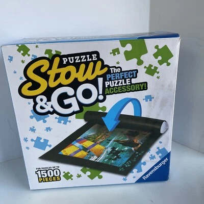 Ravensburger Puzzle Stow and Go Storage System Roll Up Mat 1500 Pieces Open Box - Image 1 of 4