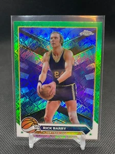 2023-24 Topps Chrome - #193 Rick Barry TOPPS LOGO REFRACTOR - Picture 1 of 2