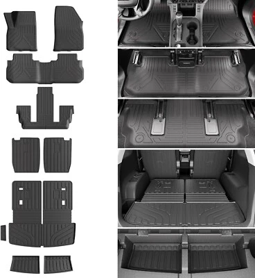 For 2017-2023 GMC Acadia Floor Mats Trunk Mat Backrest Lower Cargo Trunk Liners - Image 1 of 4