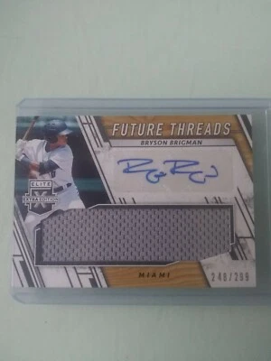 BRYSON BRIGMAN 2019 Extra Edition JUMBO PATCH Rookie RC Autograph AUTO #d /299  - Image 1 of 2