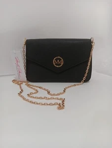 Cartera Bandolera o Bolso sin asas Marilyn Monroe Negra Cadena Dorada Desmontable Nueva con Etiquetas - Imagen 1 de 9