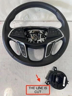 Volante Cadillac XT5 2017-2020 cuero negro calefacción 84214033 OEM Foto 1 de 4