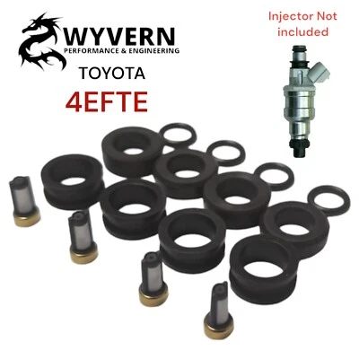 4x KIT de reconstrucción de filtro de junta tórica sello Toyota STARLET GT Turbo EP82 EP91 4EFTE Foto 1 de 4