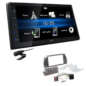 JVC 2 DIN Digital Autoradio Bluetooth USB für Alfa Romeo Giulietta silber - Bild 1 von 5