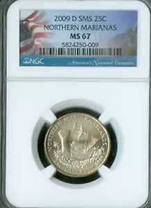 2009 D VIRGIN ISLANDS QUARTER NGC MS67 SMS . - Picture 1 of 2