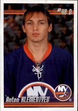 2010-11 Panini Stickers Islanders Hockey Card #364 Anton Klementyev