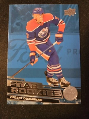 23-24 Upper Deck Vincent Desharnais Star Rookies 🚨🚨🚨 Blue Variant - Image 1 of 2