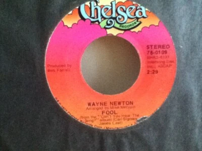WAYNE   NEWTON        45  SINGLE   ,   ANTHEM   /  FOOL - Image 1 of 2