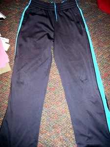 REEBOK Charcoal Pull on Style Polyester Track Pants - SIZE 14/16 - Picture 1 of 2
