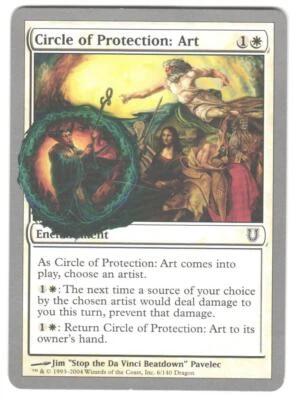 Magic_the_gathering Unhinged Circle of Protection: Art #6 2004,MTG,LP Common - Image 1 of 2