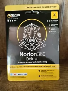 Norton 360 Deluxe 3 Devices - 1 Year | 25GB Backup | Included VPN | Package - Picture 1 of 3