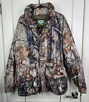 Cabelas Dry Plus Silent Suede Realtree Camo Insulated Waterproof Jacket Size: XL - Image 1 of 3