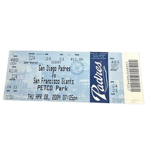 2004 INAUGURAL GAME SAN DIEGO PADRES PETCO PARK 1ST GAME SF GIANTS BONDS GWYNN - Picture 1 of 4