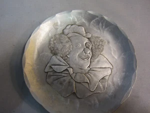Wendell August Forge  Clown 4 1/2” Hammered Aluminium Plate - Picture 1 of 3
