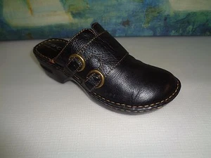 BOC BORN CONCEPT BLCK LEATHER MULE WOMAN SHOE 8/39 B.O.C. - Picture 1 of 7