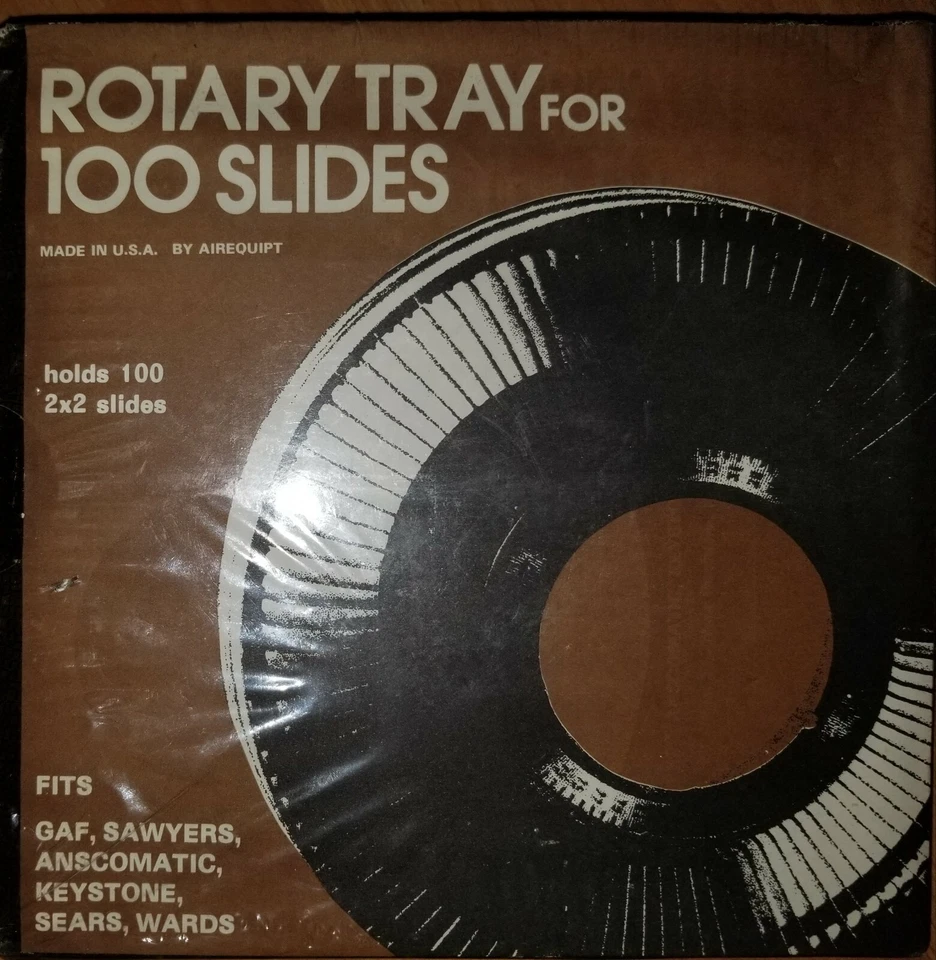Rotary Tray For 100 Slides, New Sealed, by Airequipt Made In USA! Vintage - Image 1 of 4