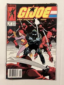 GI JOE: A REAL AMERICAN HERO #91 NEWSSTAND VARIANT ANDY KUBERT COVER MARVEL 1989 - Picture 1 of 6