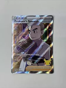 Pokémon TCG Ricerca del Professore (Full Art) Celebrazioni 024/025 Holo Ultra Rara - Foto 1 di 7