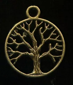 BAUM DES LEBENS ANHÄNGER - FENGSHUI (S563) MESSING - Bild 1 von 2