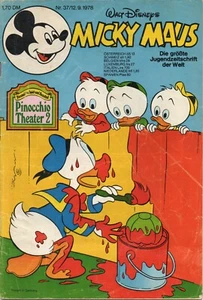 Micky Maus Comics Heft Nr 37 von 1978 Walt Disney Original Vintage Sammlerheft - Picture 1 of 7