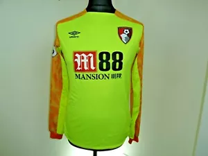 BOURNMOUTH FC FOOTBALL SHIRT DORSET Soccer GK Jersey "Owen 18" L/S size MEDIUM - Picture 1 of 6