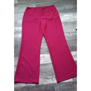 Pantalones de vestir Metrostyle para mujer talla 14 color vino - Imagen 1 de 8