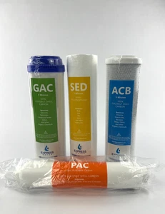 Express Water ION System replacement filters set Of 4 GAC SED ACB PAC New Sealed - Picture 1 of 3